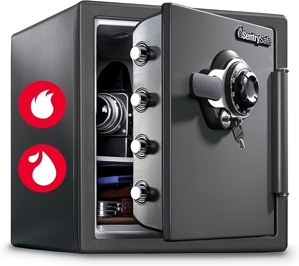 SentrySafe Fireproof and Waterproof Steel Home Safe — product view