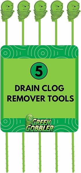 Green Gobbler Hair Grabber Drain Snake — product view