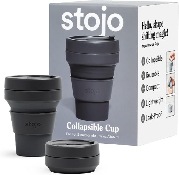 STOJO Collapsible Travel Cup — product view