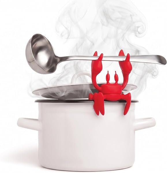 Red the Crab Silicone Utensil Rest — product view