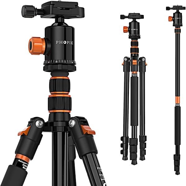 PHOPIK 77" Camera Tripod — product view