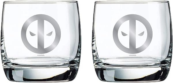 Deadpool Whiskey Glasses — product view