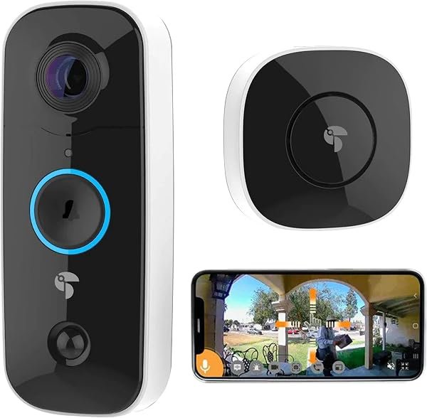 TOUCAN Wireless Video Doorbell Camera with Chime — product view