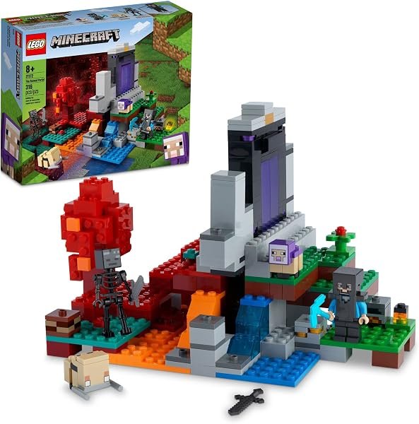 LEGO Minecraft The Ruined Portal Building Toy — product view