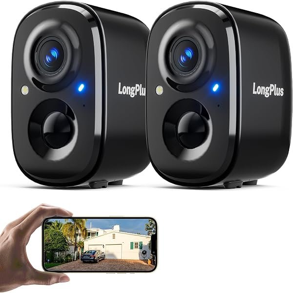 LongPlus Security Cameras Wireless Outdoor Camera Wireless Camera for Home Security — product view