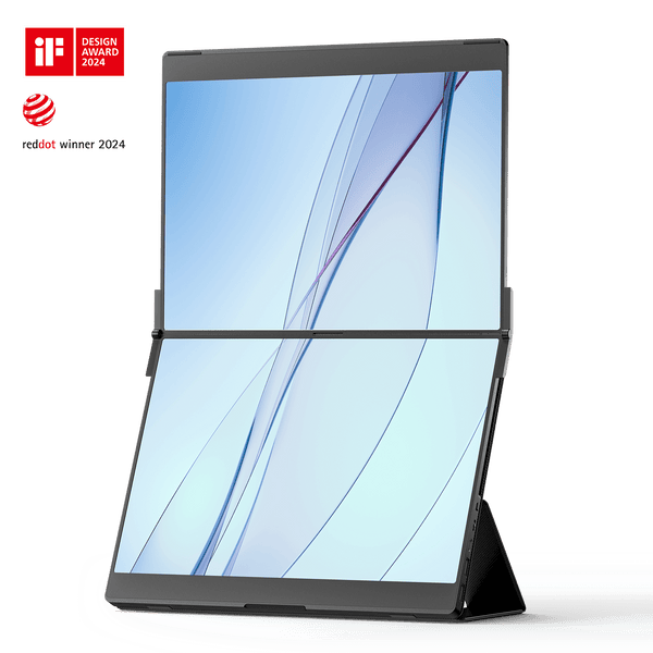 JSAUX FlipGo portable monitor with two stacked screens