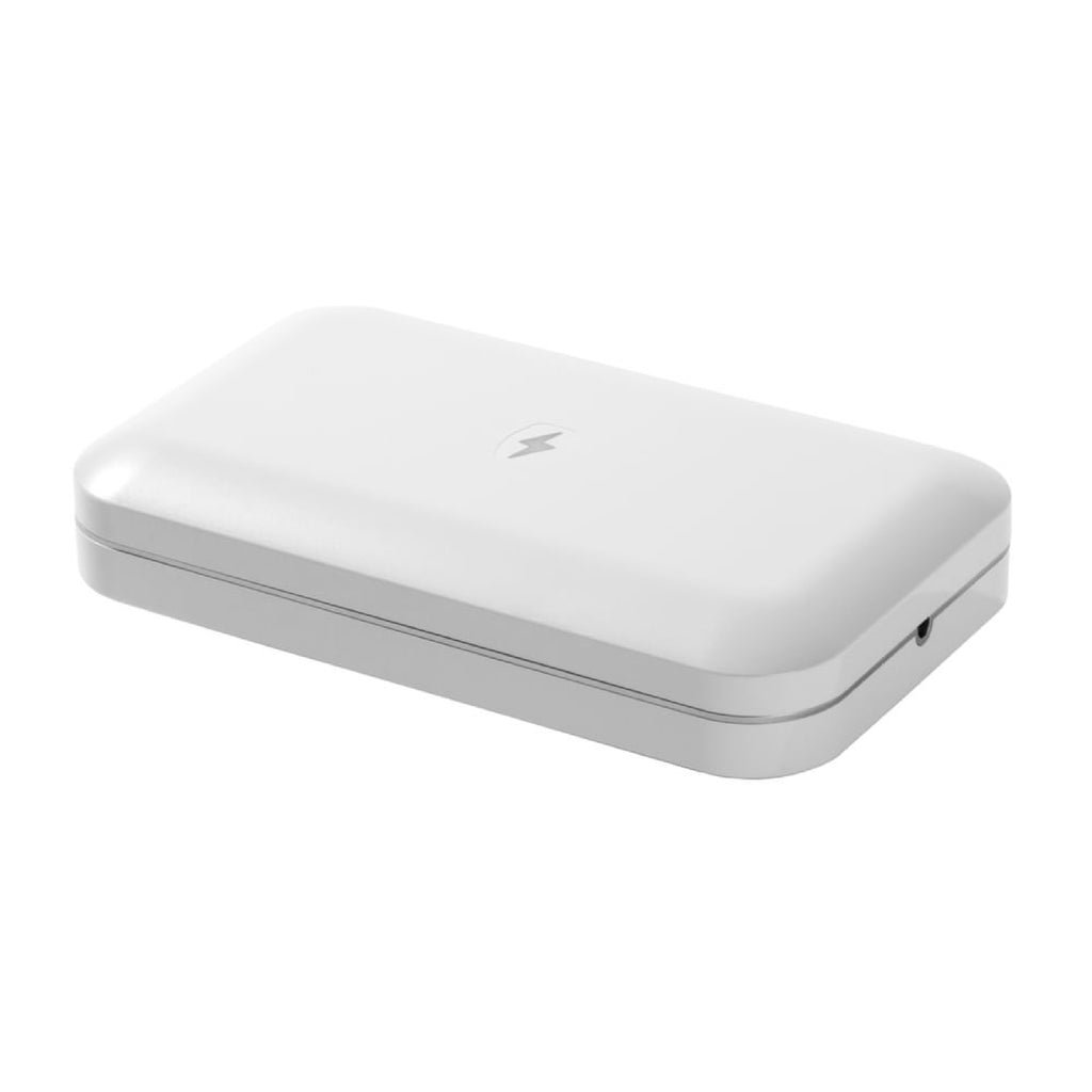 Closed white PhoneSoap 3 UV phone chamber