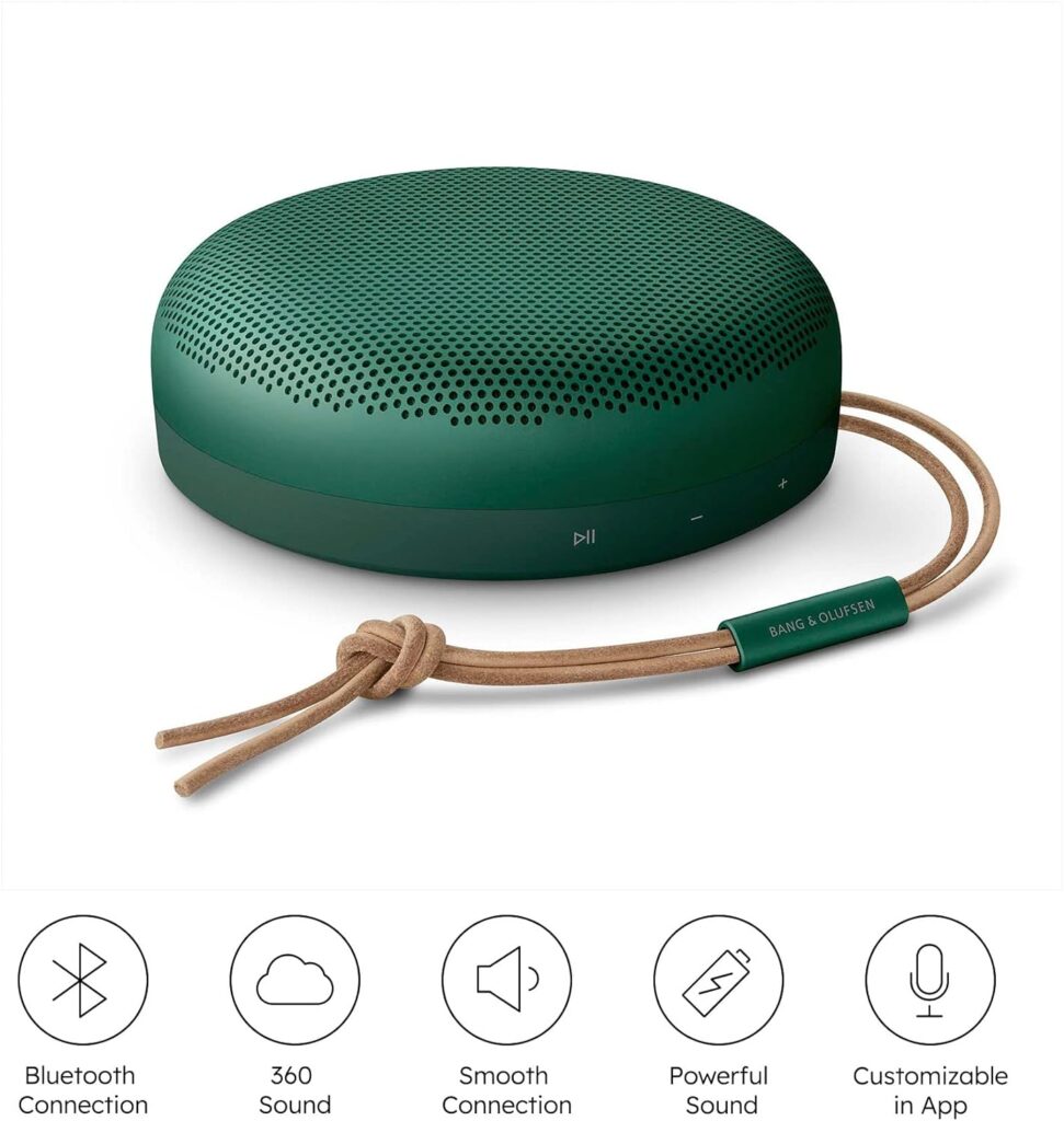 Bang  Olufsen Beosound A1 2nd Generation Wireless Portable Waterproof Bluetooth Speaker With Microphone, Green