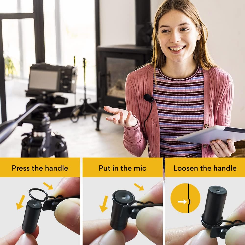 MAONO USB Lavalier Microphone, 192KHZ/24BIT Plug  Play Omnidirectional Lapel Shirt Collar Clip on Mic for PC, Computer, Mac, Laptop, YouTube, Skype, Recording, Podcasting, Gaming, AU-UL10