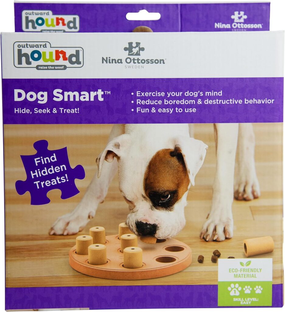 Outward Hound Nina Ottosson Dog Smart Tan Composite Interactive Treat Puzzle Dog Toy