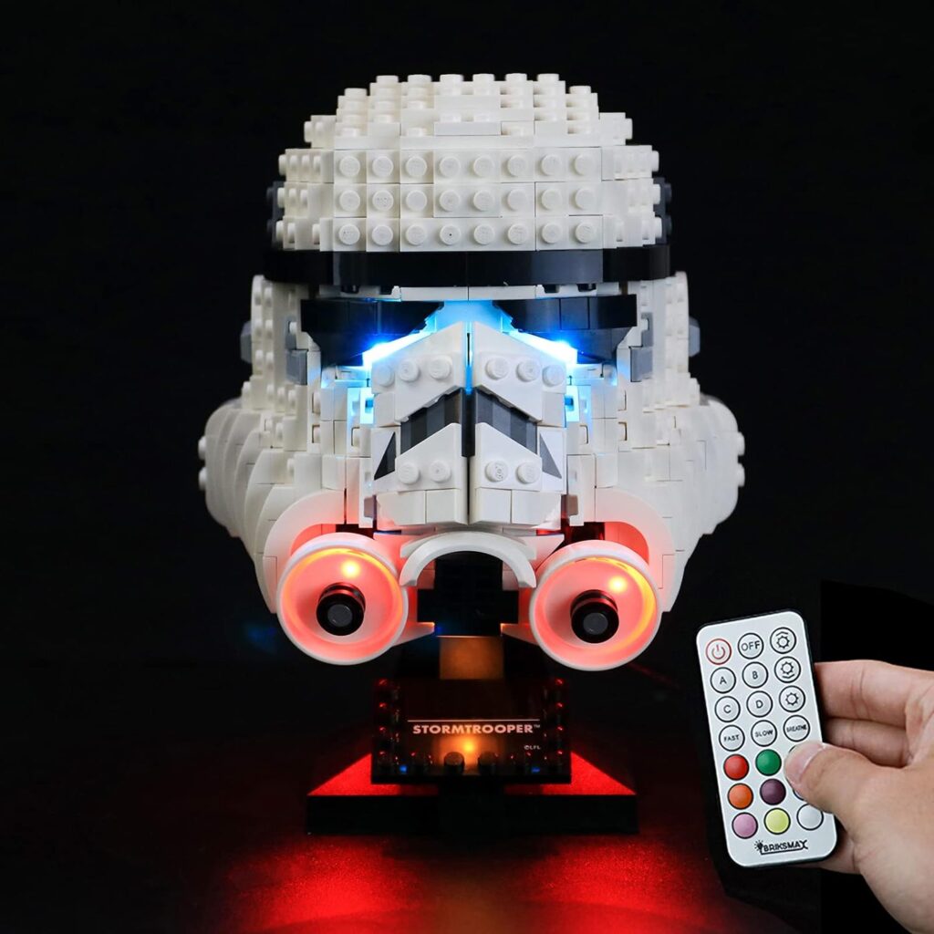 BRIKSMAX Led Lighting Kit for Darth Vader Helmet - Compatible with Lego 75304 Building Blocks Model- Not Include The Lego Set