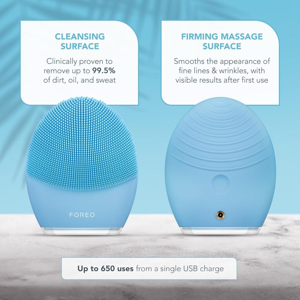 FOREO Luna 3 Facial Cleansing Brush | Anti Aging Face Massager | Enhances Absorption of Facial Skin Care Products | for Clean  Healthy Face Care | Simple  Easy | Waterproof