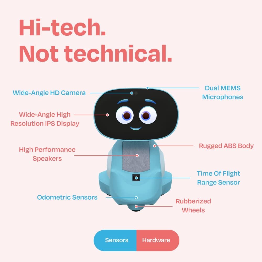 Miko 3: AI-Powered Smart Robot for Kids | STEM Learning  Educational Robot | Interactive Robot with Coding apps + Unlimited Games | Birthday Gift for Girls  Boys Aged 5-12