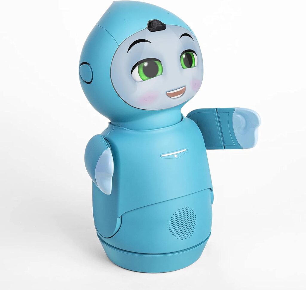 Moxie Conversational Learning Robot for Kids 5-10, GPT-Powered AI Technology, Increases Social Confidence, Articulating Arms  Emotion-Responsive Camera, Birthday Gift Boys and Girls