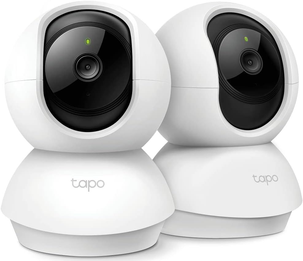 TP-Link Tapo 2K Pan/Tilt Security Camera for Baby Monitor, Dog Camera w/ Motion Detection and Tracking, 2-Way Audio, Night Vision, Cloud SD Card Storage, Works w/ Alexa  Google Home (Tapo C210)
