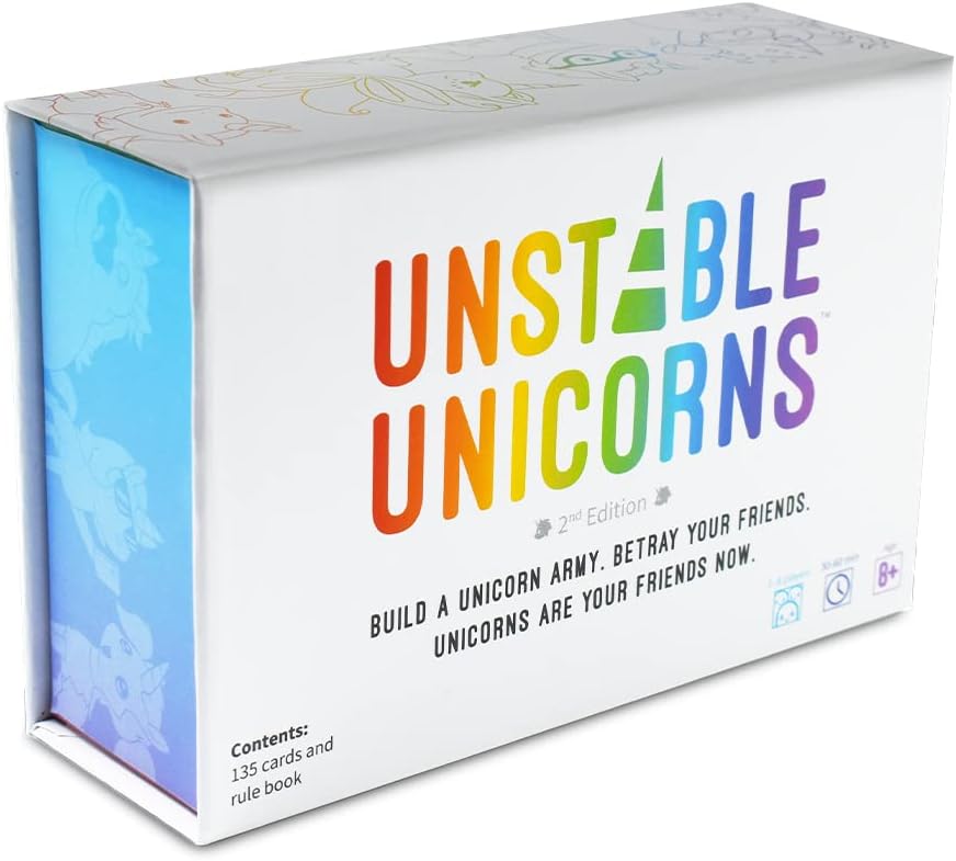 Unstable Games - Unstable Unicorns Card Game - A strategic card game and party game for adults  teens
